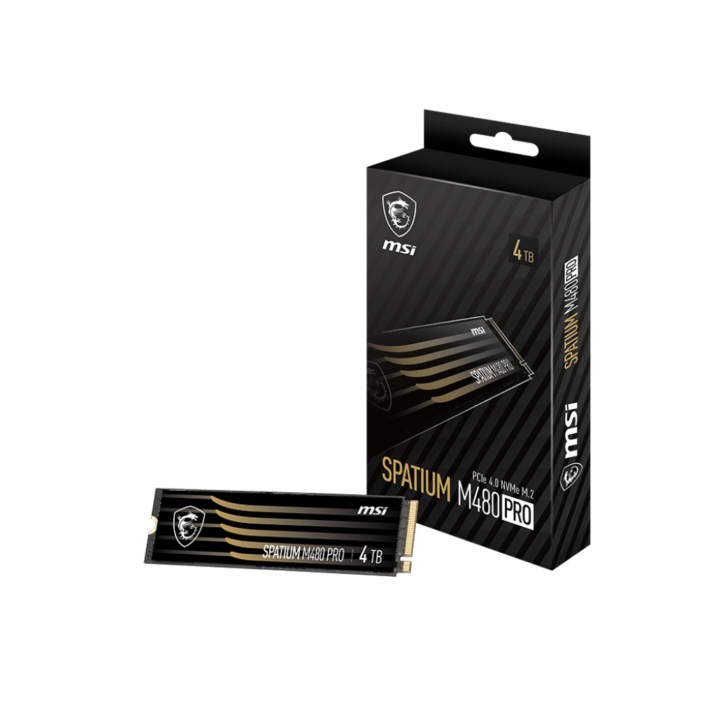 MSI SPATIUM M480 PRO 1TB SSD NVME PCIe 4.0 SSD M.2 Gen4 x4 M 480