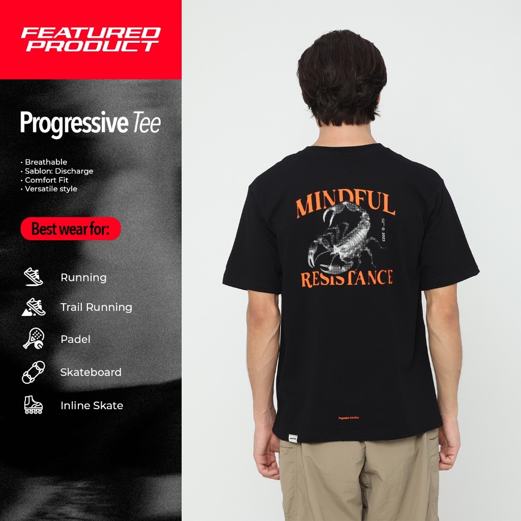 Erigo Progressive Tee Spiridon Black - Kaos Unisex