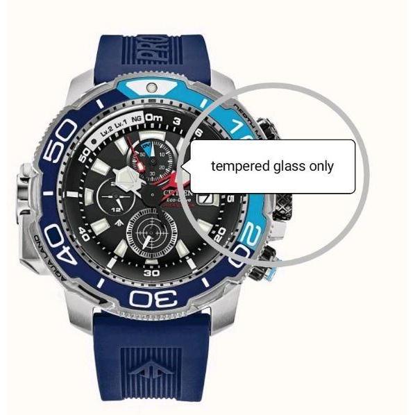 tempered glass untuk CITIZEN PROMASTER AQUALAND BJ2169-08E BJ2169 BJ 2169 08E anti gores jam tangan 