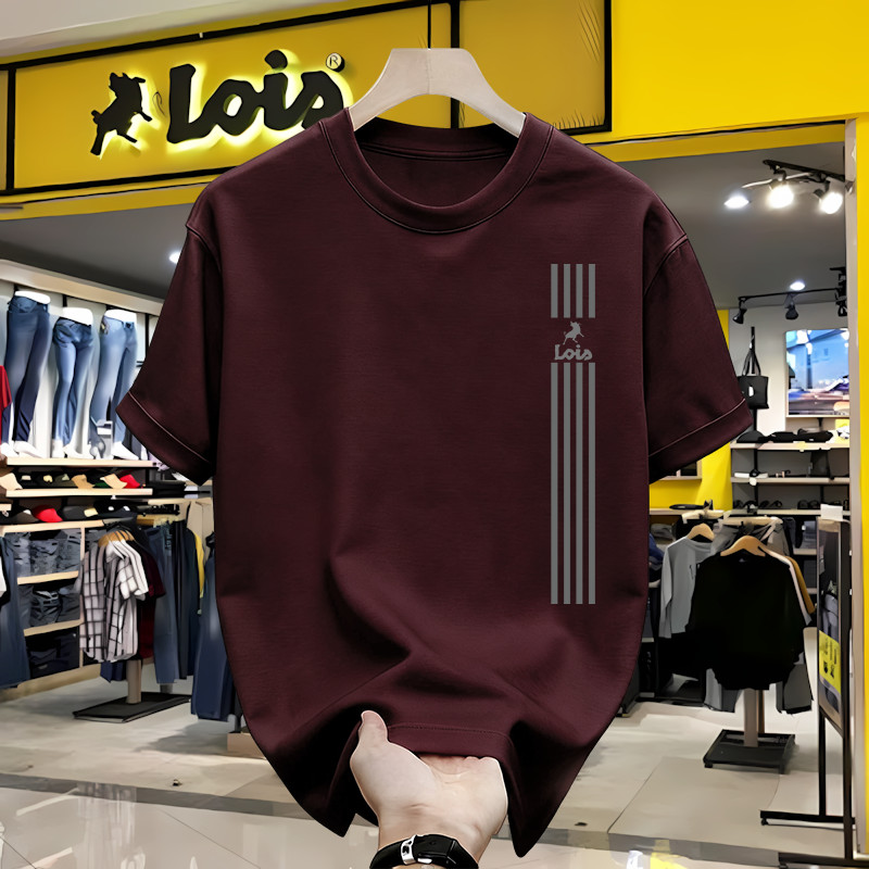 Kaos LOIS Original Pria Wanita Motif Print Fashion Casual Oversize Katun Nyaman Trendy