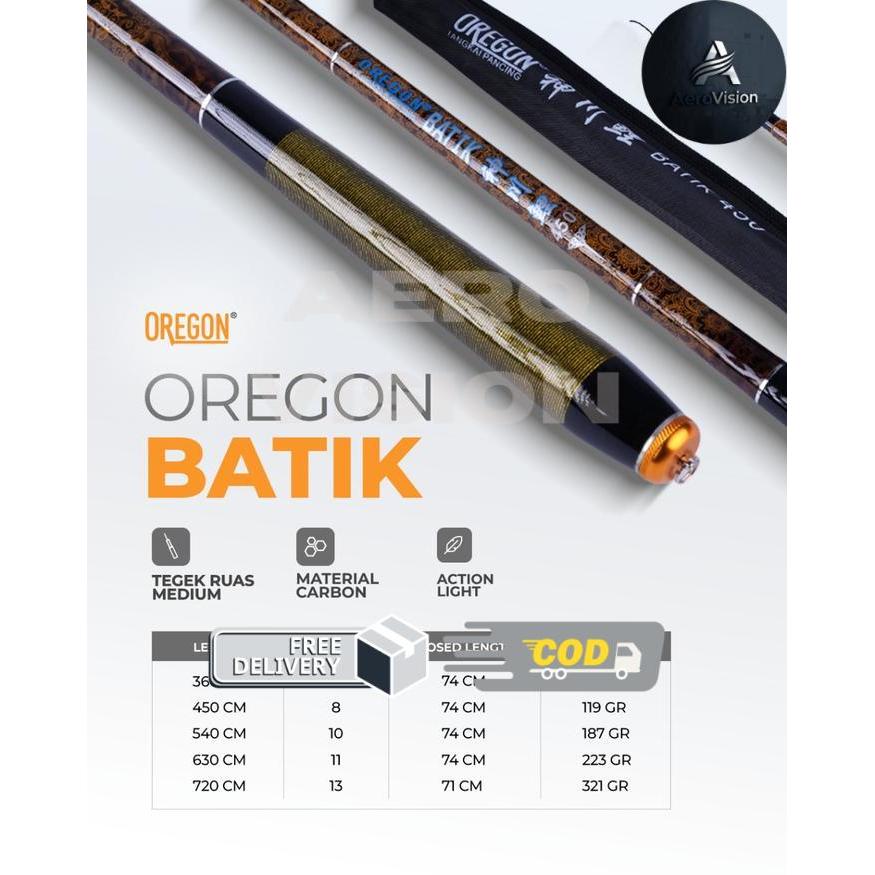Joran Tegek Oregon Batik 360 450 540 630 720 - 630
