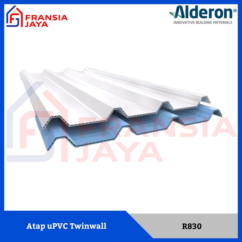 Alderon R830 6 Meter Double Layer Atap Genteng uPVC Plastik Tebal Panjang