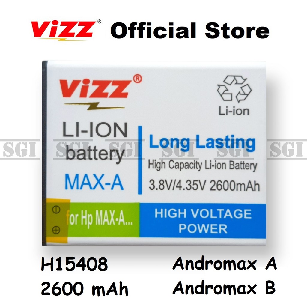 Baterai HP Smartfren Andromax A B H15408 A16C3H A16C4H MAX A Double Power Ori Batre HP