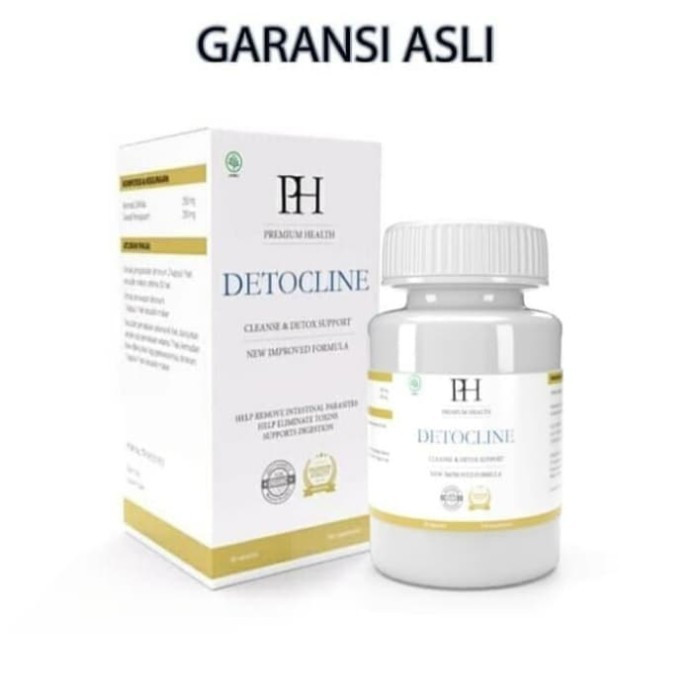 ( Terlaris) ( Terlaris ) DETOCLINE ORIGINAL CLEANSE & DETOX SUPPORT OBAT HERBAL ANTI PARASIT Terbaik