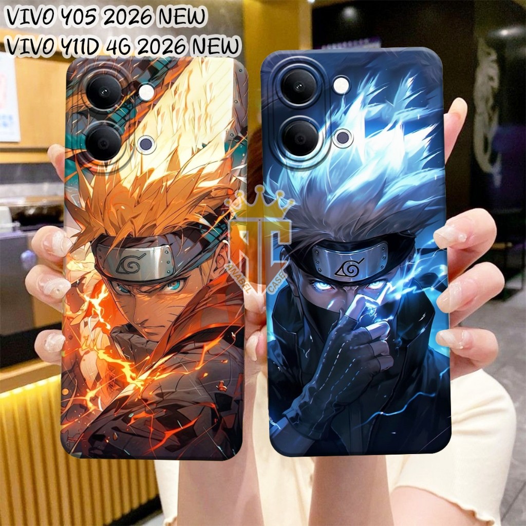 Case Hp Vivo Y05 2026 - Y11D 4G 2026 Softcase Procamera Kekinian Motif Naruto Kakashi - Cassing Sili