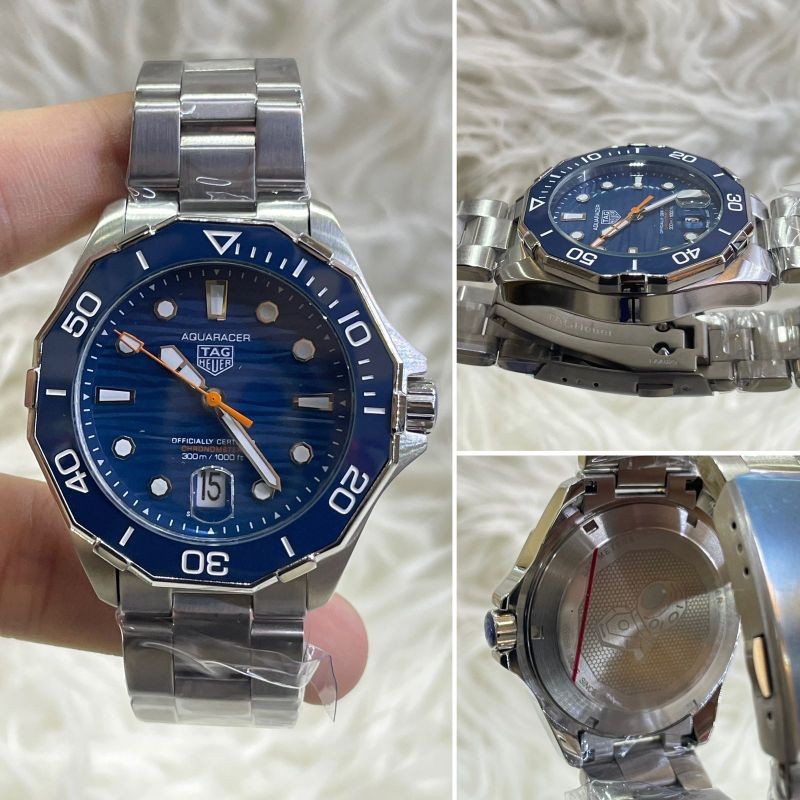 BAJU TANGAN HEUER AQUARACER BLUE DIAL AUTOMATIC SUPER QUALITY #jamtanganpria #tagheuer