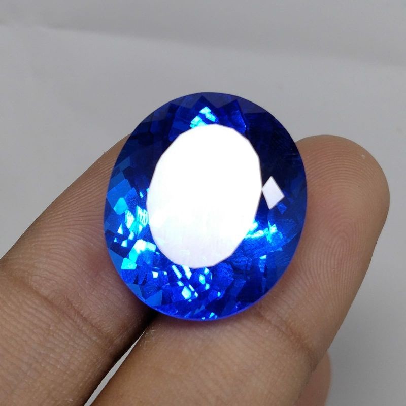 TERLARIS batu king safir royal blue asli chatam jumbo
