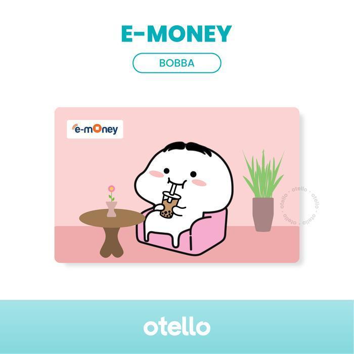 Kartu E-Money Mandiri Pentol Quby | eMoney eToll Karakter Lucu Kartun - Bobba, eMoney 1 Sisi