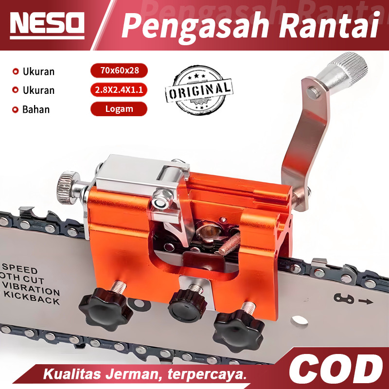 Neso Jerman Chain Sharpener Penggiling rantai Alat Pengasah Rantai Gergaji Aluminium / Alat Pengasah