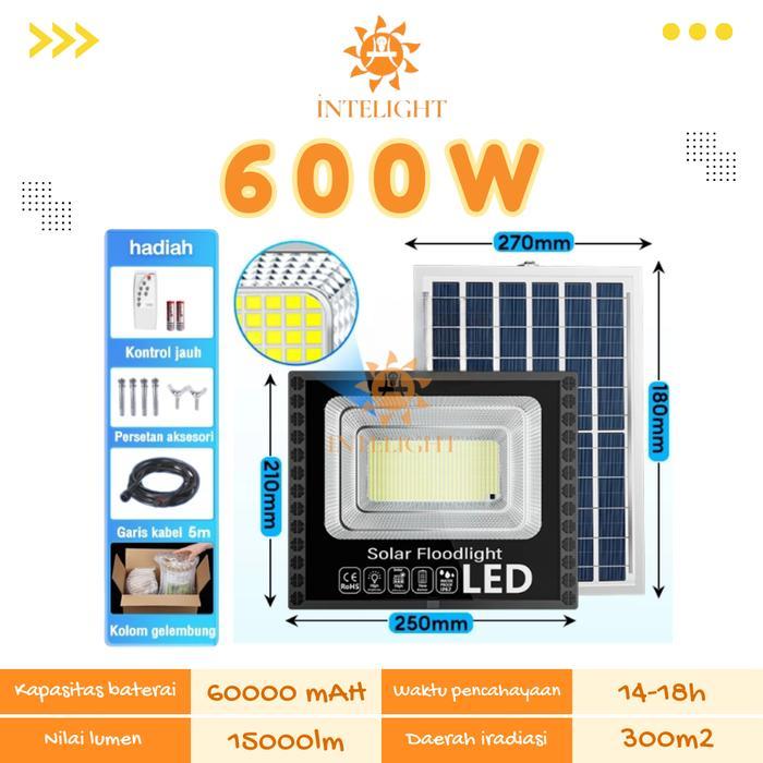 PROMO  [Intelight] Lampu tenaga surya Lampu solar panel Lampu sorot solar cell lampu outdoor lampu s