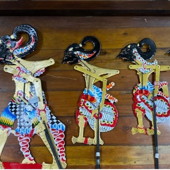wayang kertas wayang mainan wayang pandawa puntodewo werkudara janaka arjuna nakula sadewa