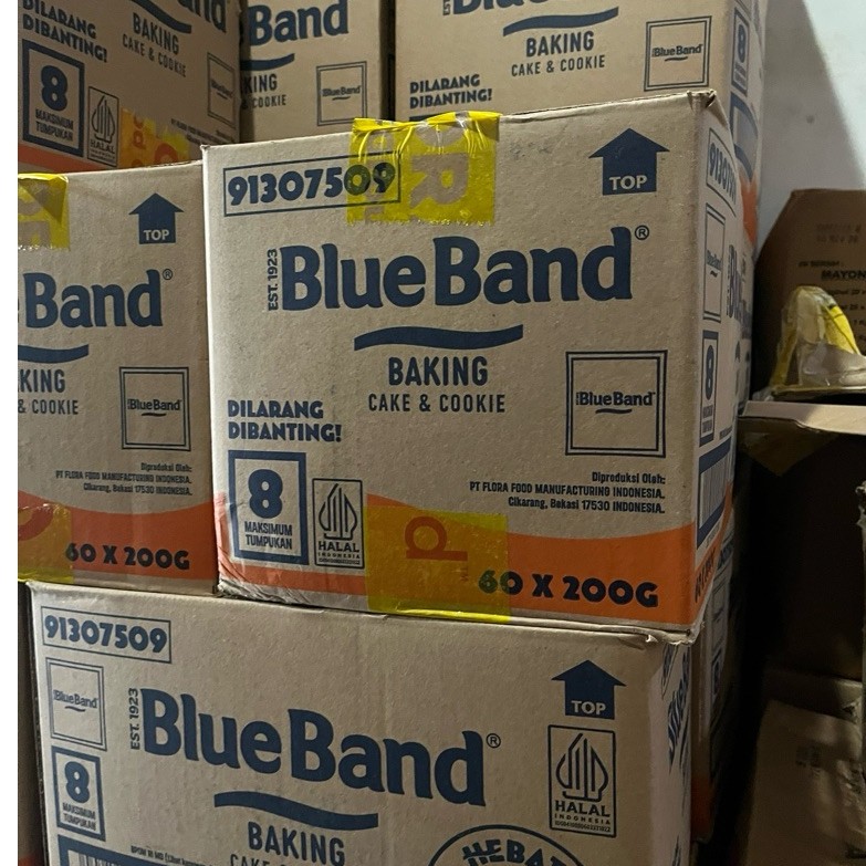 BlueBand Cake & Cookies Butter Margarine 200gr 1 dus isi 60pcs  - KARTONAN - CARGO _ DP