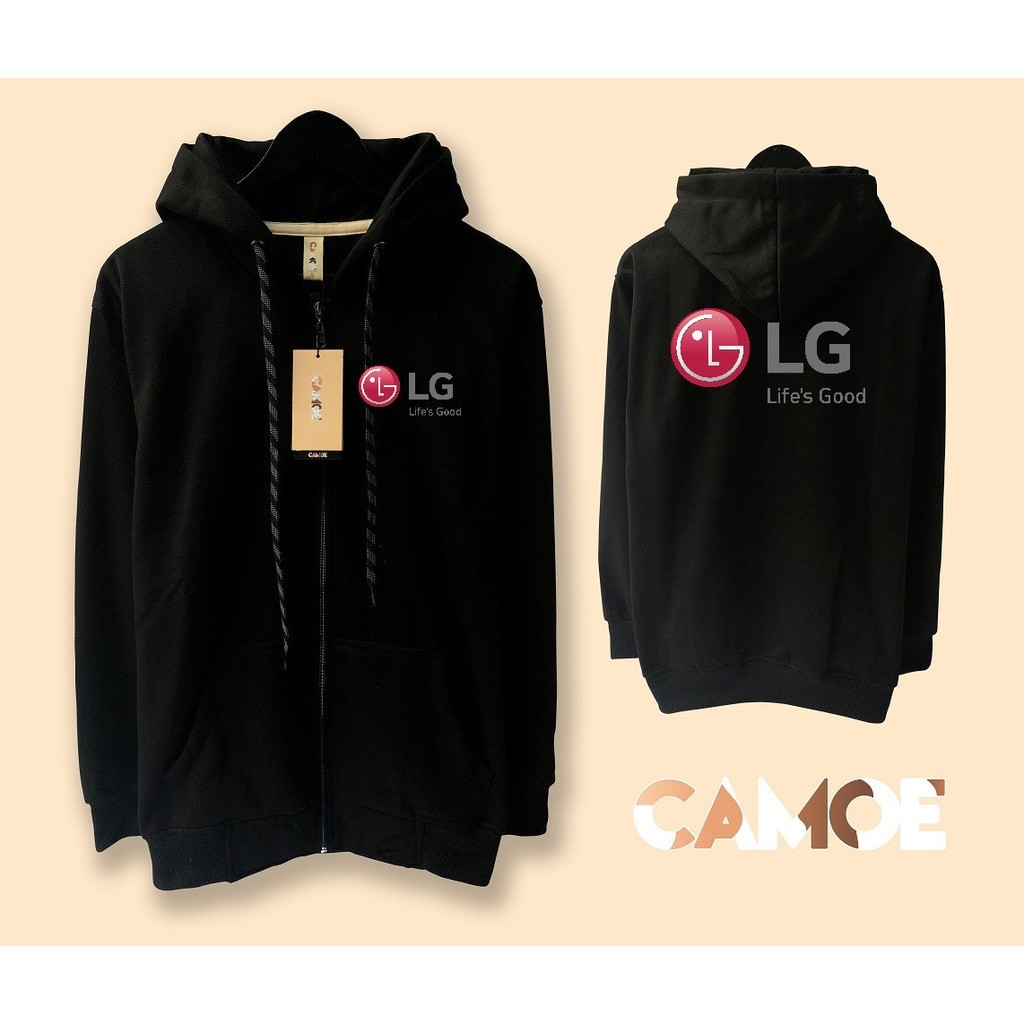 Jaket Hoodie Zipper LG Logo