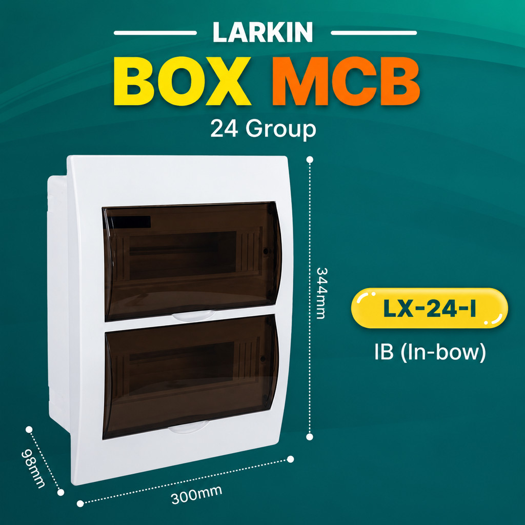 Box MCB 24 Group IB LX-24-I Larkin / MCB Box Panel Listrik 24 Way Inbow IP40 Original