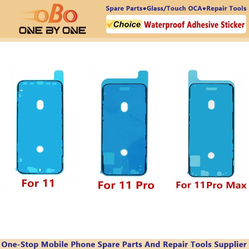 Stiker Perekat Tahan Air Untuk iPhone 11 PRO MAX, Pita Perekat Bingkai Depan, Segel Layar Pra-Potong
