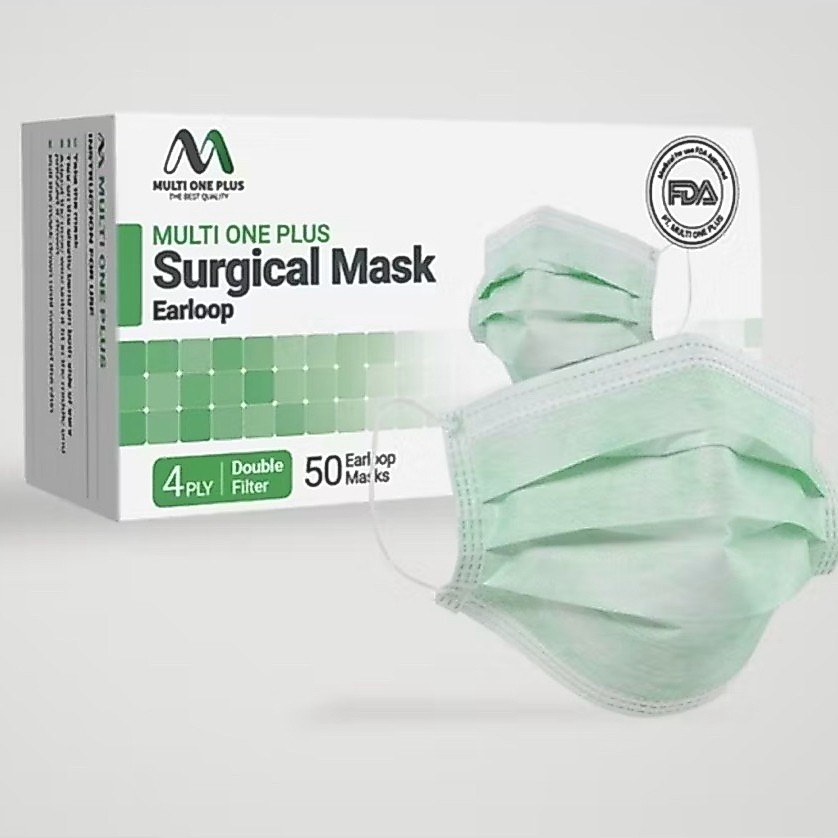 Murah SURGICAL MASK EARLOOP 4PLY MULTI ONE PLUS HHH