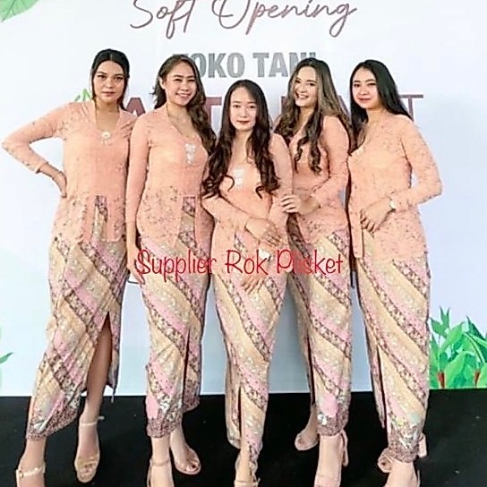 Span Batik Belah Rok Span Batik Belah Depan Bahan Sanwoss Halus