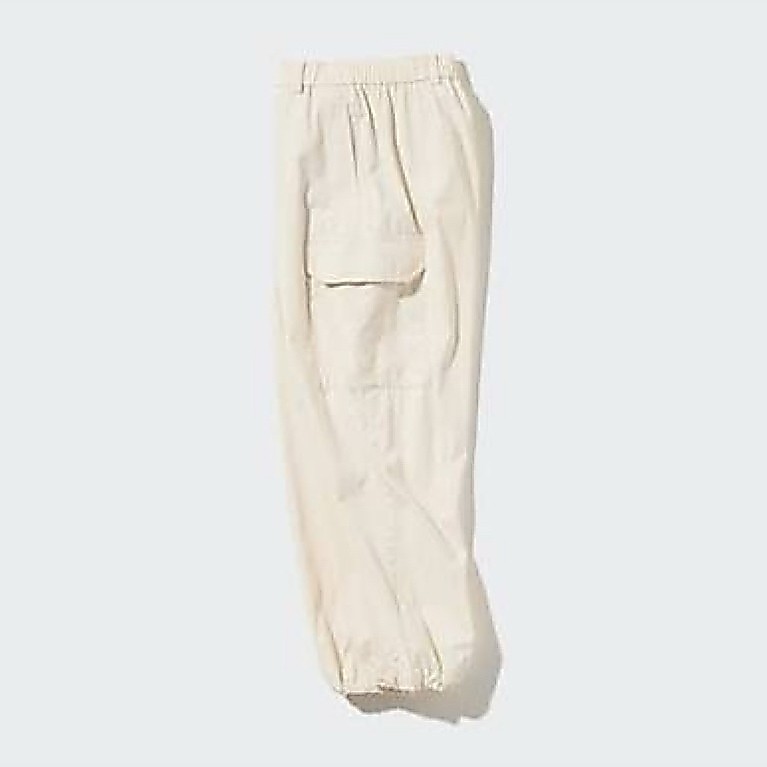 Preloved Celana Cargo Wanita Uniqlo Size M Warna Natural