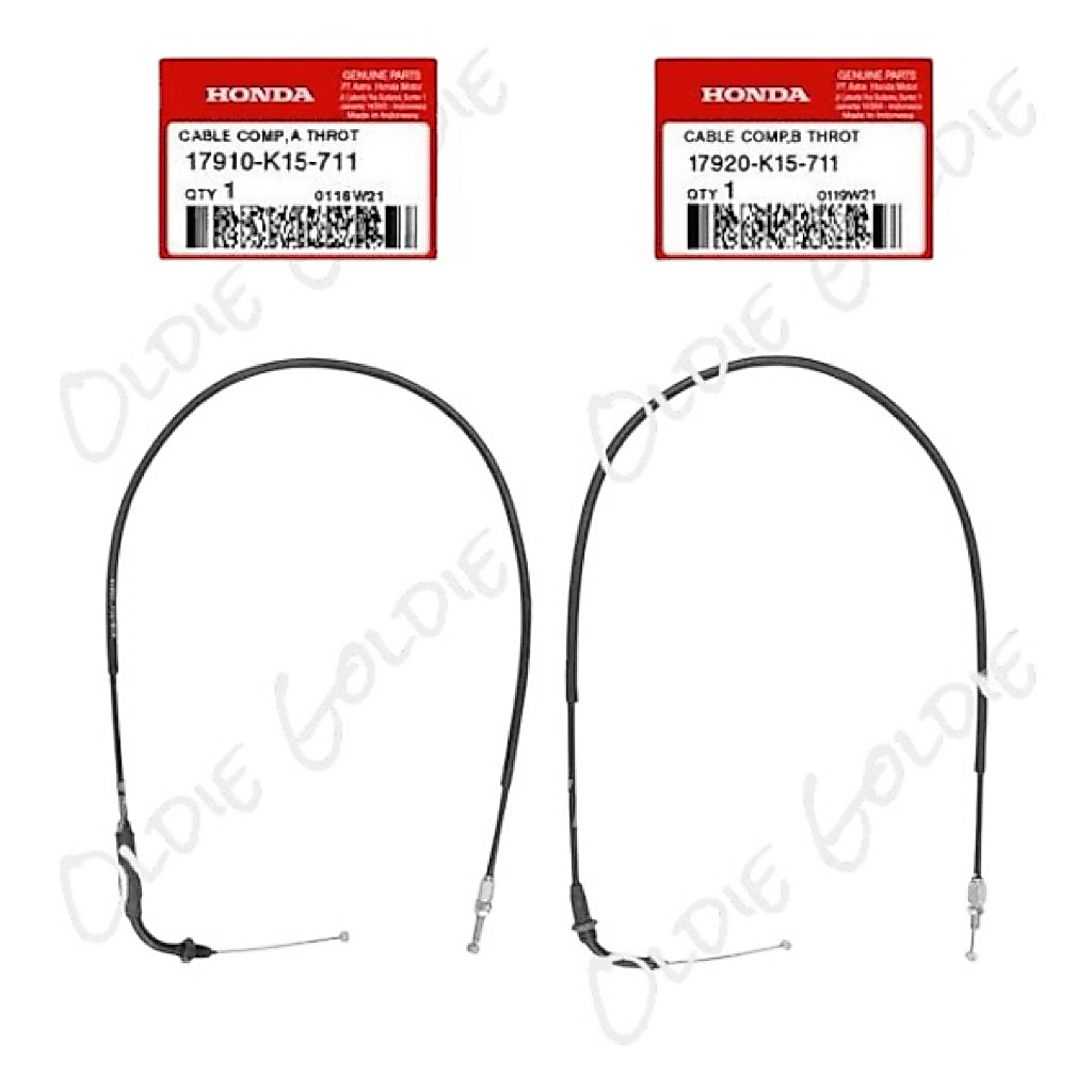 17910-K15-711 17920-K15-711 Kabel Gas Atas Bawah CB 150 R LED 2021 K15P