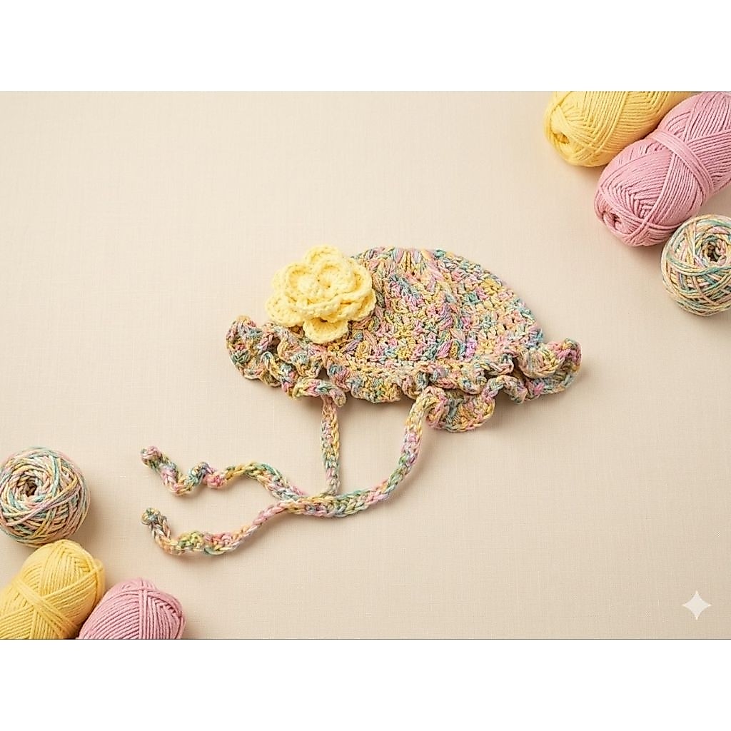 Bonnet Hat Ruffle