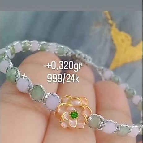 GELANG SAMAPURA KRISTAL DAN CHARM 24