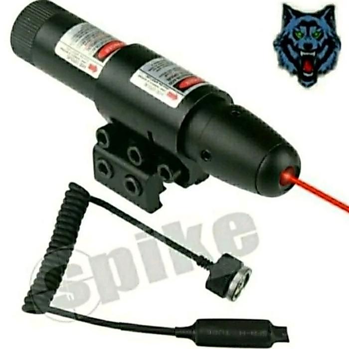 Laser Scope Spike Powerstyl Cahaya Merah Hijau Laser Siang Malam