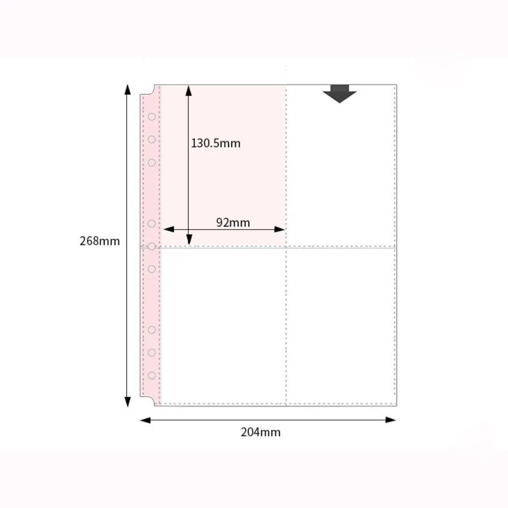 Inner Page Card Binder B5 Photocard Binder Sheets Transparent PP Acid Free Multiple Pockets Sleeve P