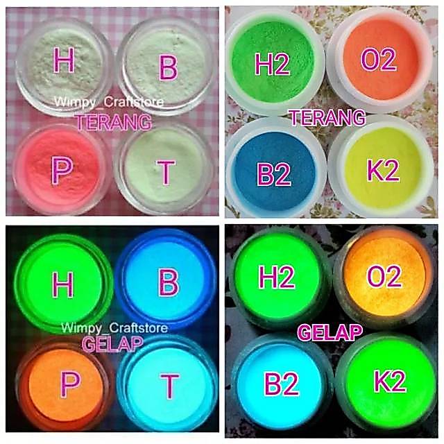 Bubuk glow in the dark cat glow in the dark paint bubuk fosfor resin