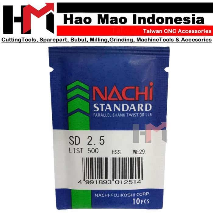NACHI 2.5 MM MATA BOR BESI HSS - NACHI MATABOR BESI HSS 2.5 MM