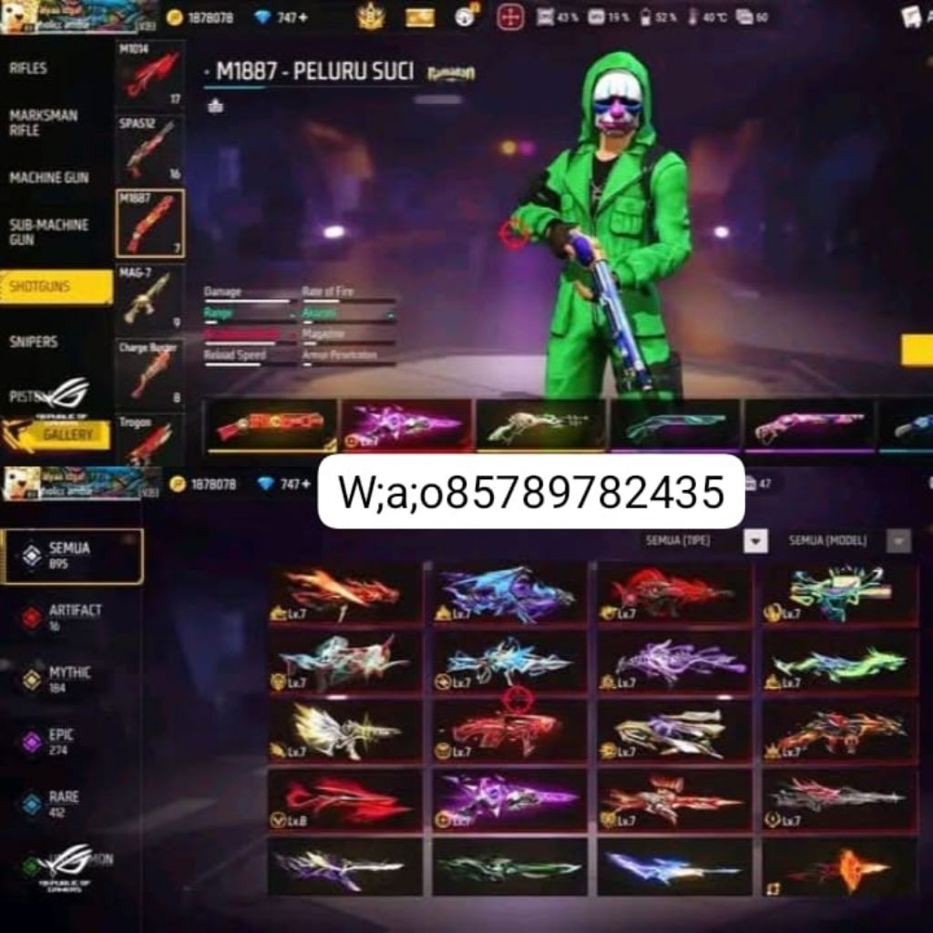 Akun ff sultan login selalu aman full mex