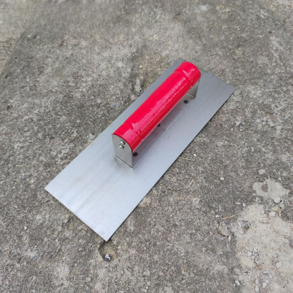 Raskam Stenlis Steel Merk Fukuda - Roskam Acian Dinding - Plastering Trowel Tembok Fukuda - Sendok S