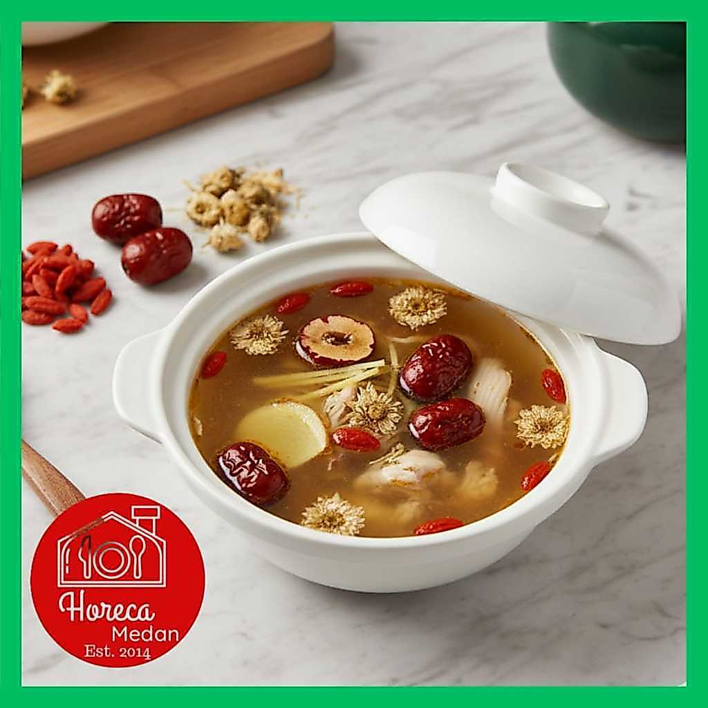 Mangkok Sapo keramik / Basi Sapo Keramik Putih / Claypot sapo keramik serbaguna