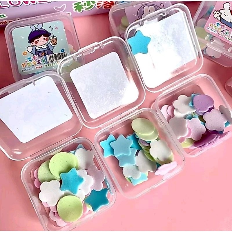 Sabun Kertas Labubu Viral Sanrio Momo Aesthetic Sabun Portable Travel Soap Sabun Bunga