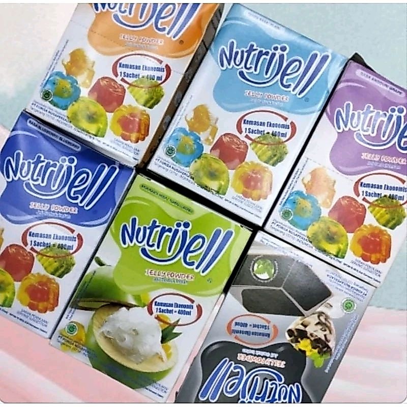 Nutrijell jelly powder satu pack ( box )12 sachet