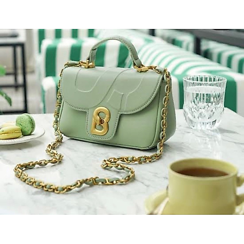 alma bag small buttonscarves pistaschio