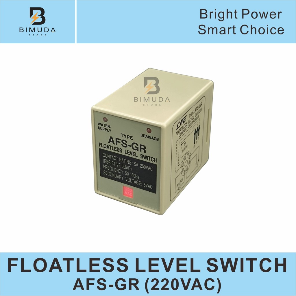 AFS-GR FLOATLESS LEVEL SWITCH / SUPPLY FLOATLESS RELAY / WATER LEVEL CONTROL 8 PIN