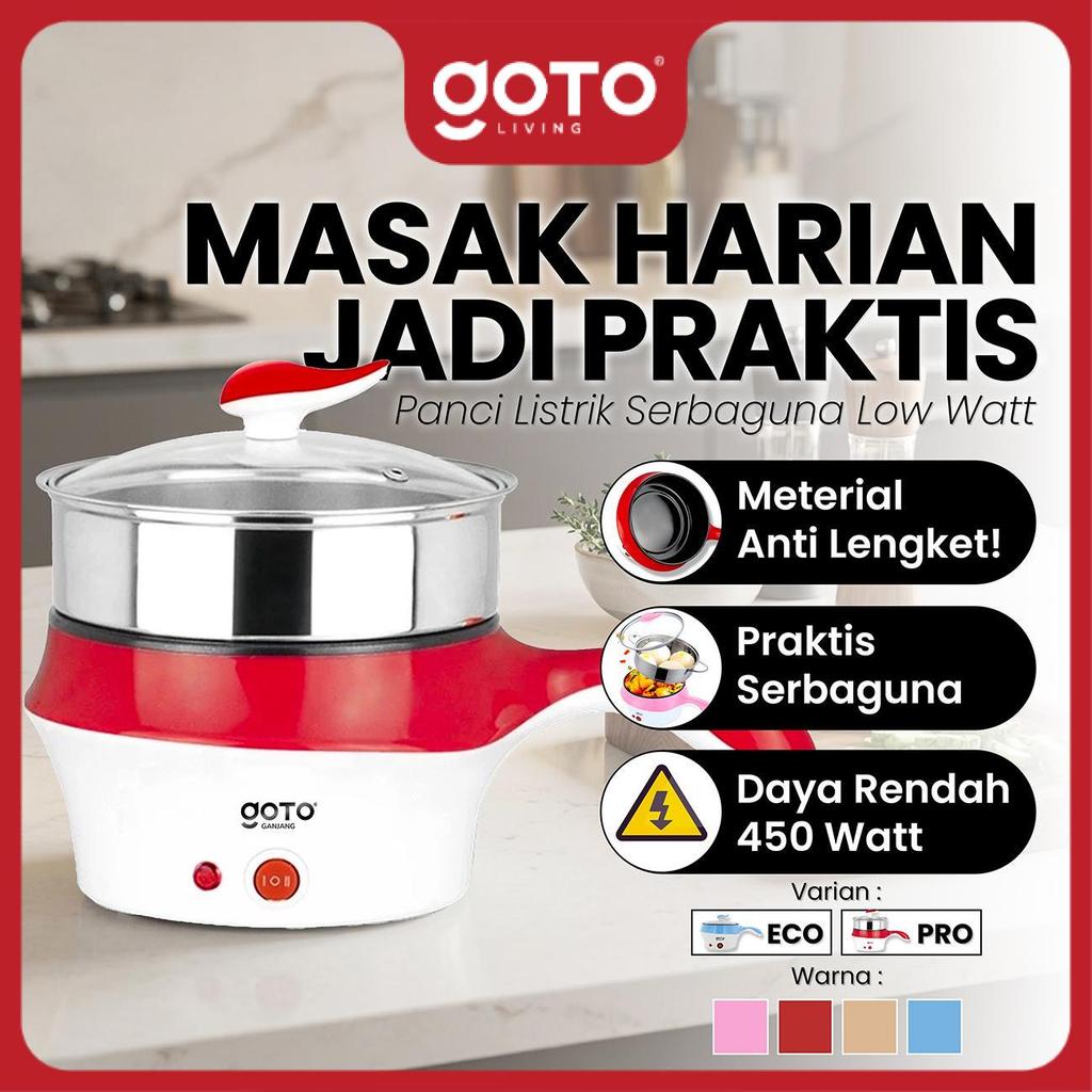 (Best Deal) Goto Ganjang Panci Listrik Multifungsi Minipan Anti Lengket Hotpot Electric