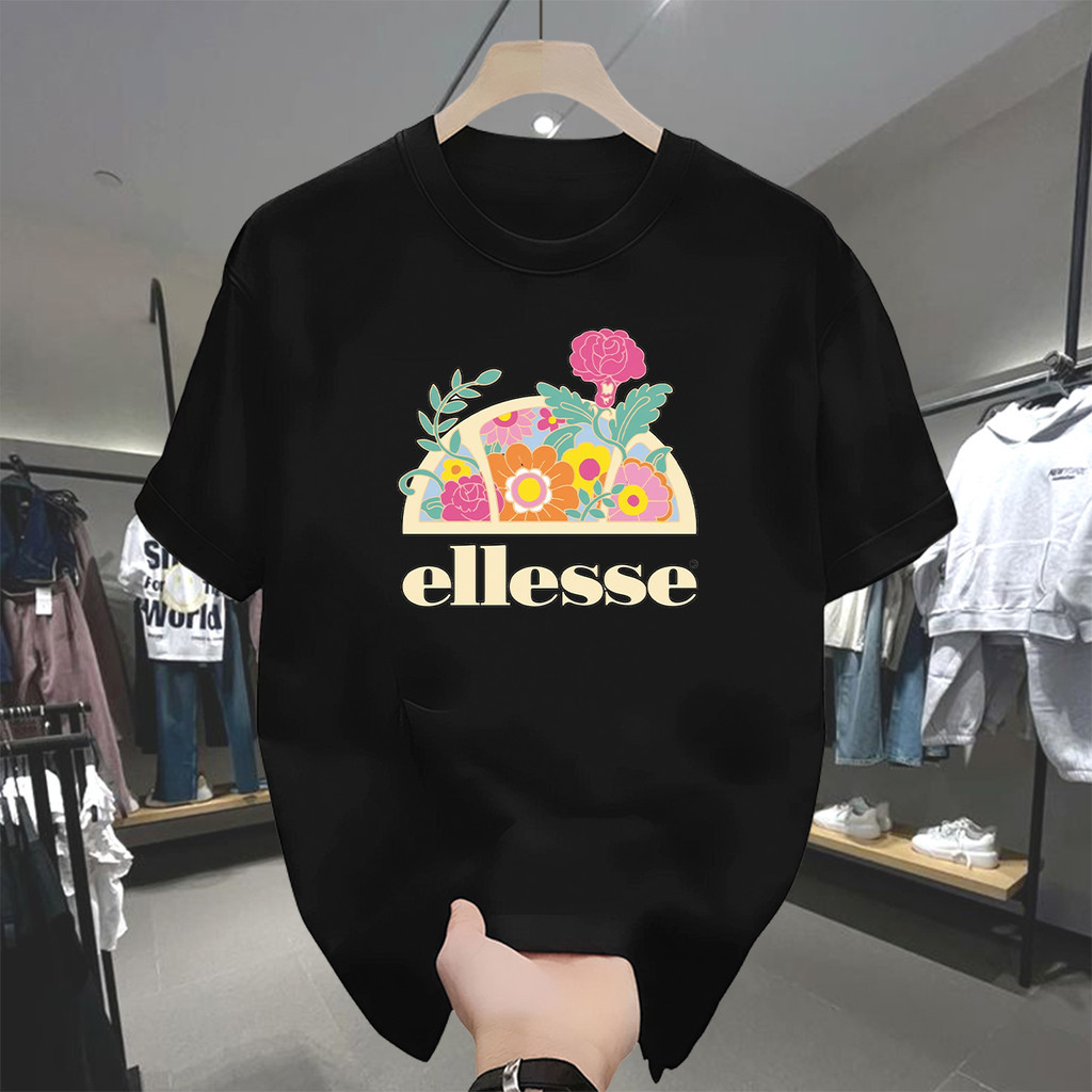Kaos Pria Baju Kaos Pria Original Ellesse Floral Premium Atasan Lengan Pendek Keren Kekinian Korean 