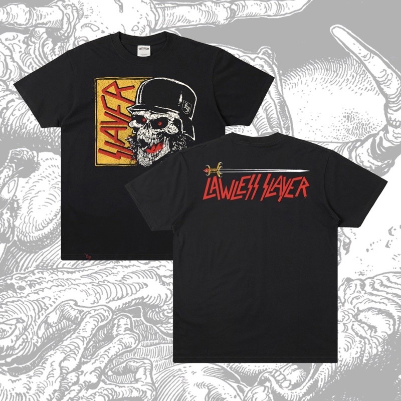 Tshirt Lawless x Slayer - WEHRMACHT Official Merchandise Baju Kaos Unisex