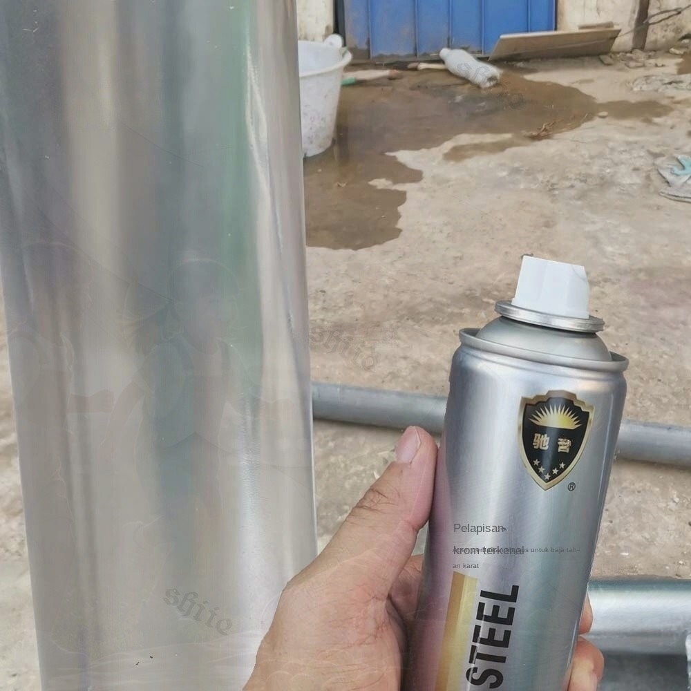 Cepat Kilau Cat Semprot Chrome 350ml - Tahan Panas & Anti-Pudar