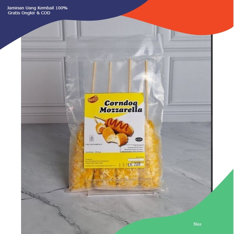 Corndog Sosis Mozarella 4s -Amanda Frozen Food