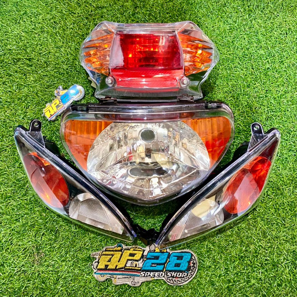 LAMPU DEPAN - LAMPU SEIN - LAMPU STOP MOTOR ( MIO SPORTY 5TL ) MODEL STANDAR CUSTOM OREN GEN-B / HEA