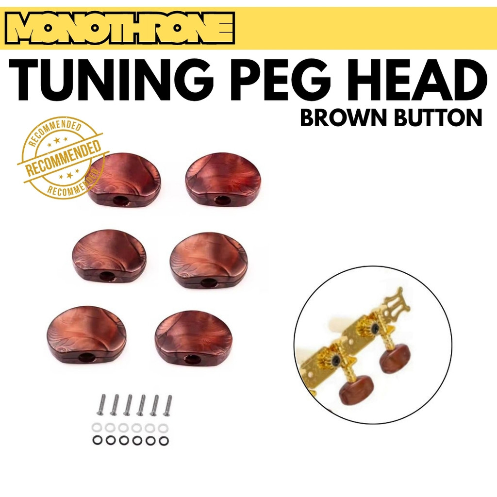 Kepala Button Dryer Tuning Peg Head Button Gitar Kepala Dryer Tuning Pegs Machine Head Dryer Gitar K