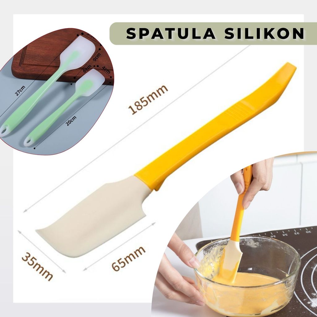 Spatula Solet silikon / Sodet teflon anti panas / SOLET LENTUR / silicone scrapper anti lengket