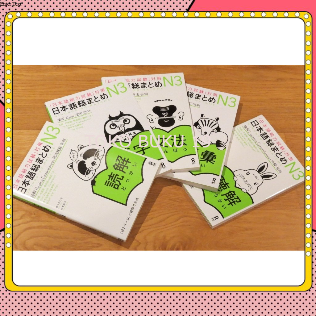 Buku Best Seller / Buku Nihongo So-Matome JLPT N1 / N2 / N3 Listening / Reading / Grammar / Vocabula