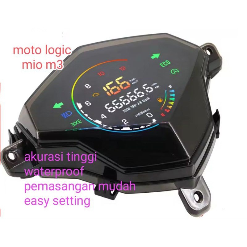 speedometer mio m3 rainbow full digital