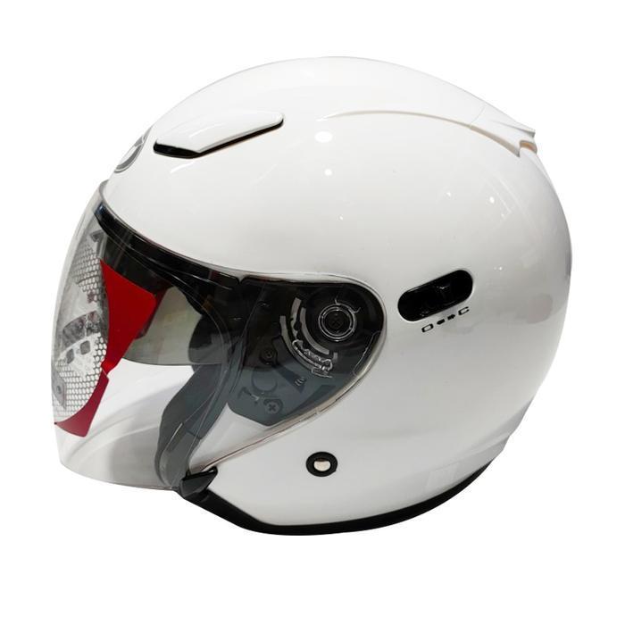 HELM KYT DJ MAXI SOLID - WHITE - L
