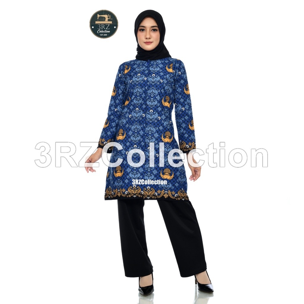 Promo Spesial Tunik Batik Korpri Wanita Seragam Korpri Wanita Gamis Korpri Terbaru