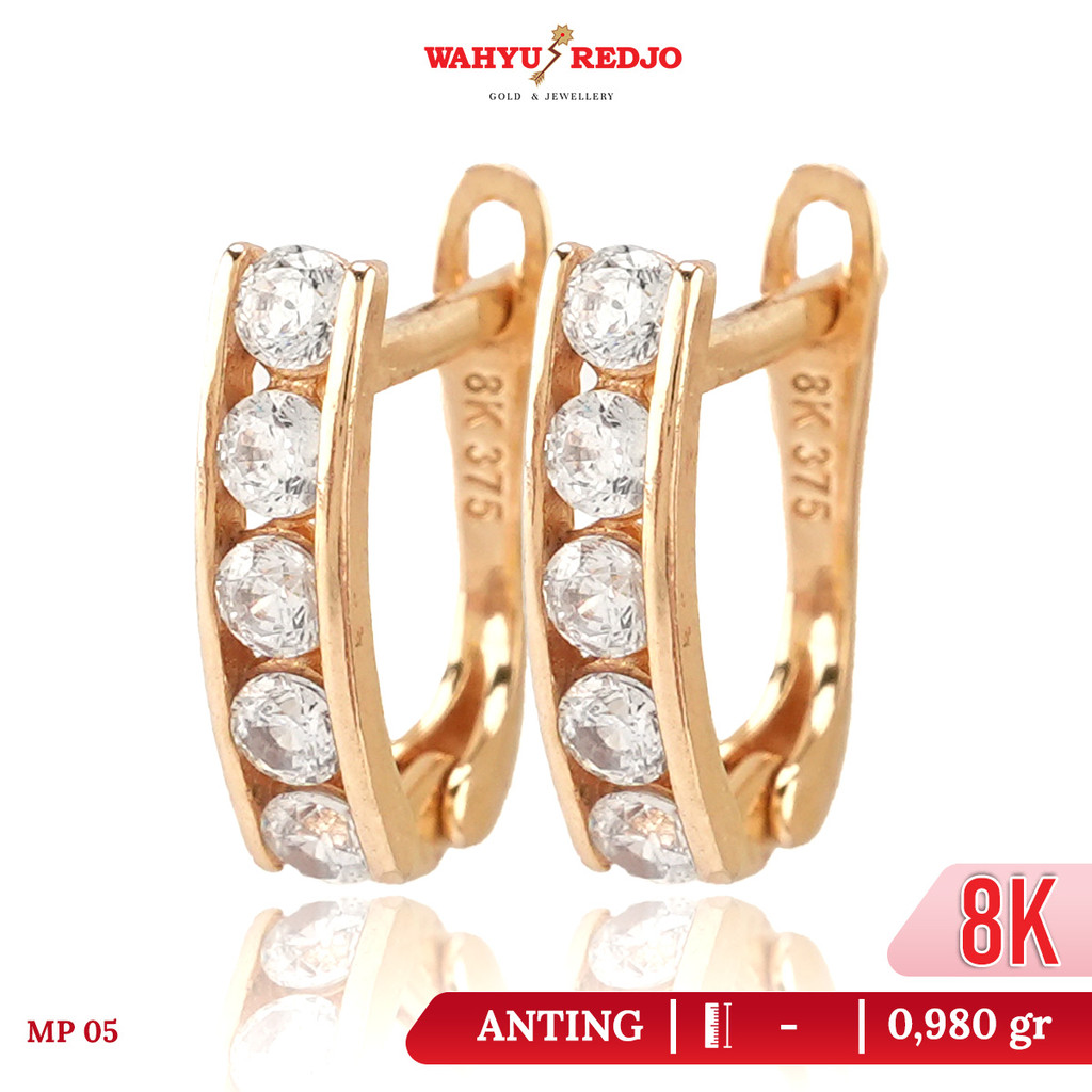 Anting Emas Kadar 8K Wahyu Redjo AN-8K 32044214 Non Pameran