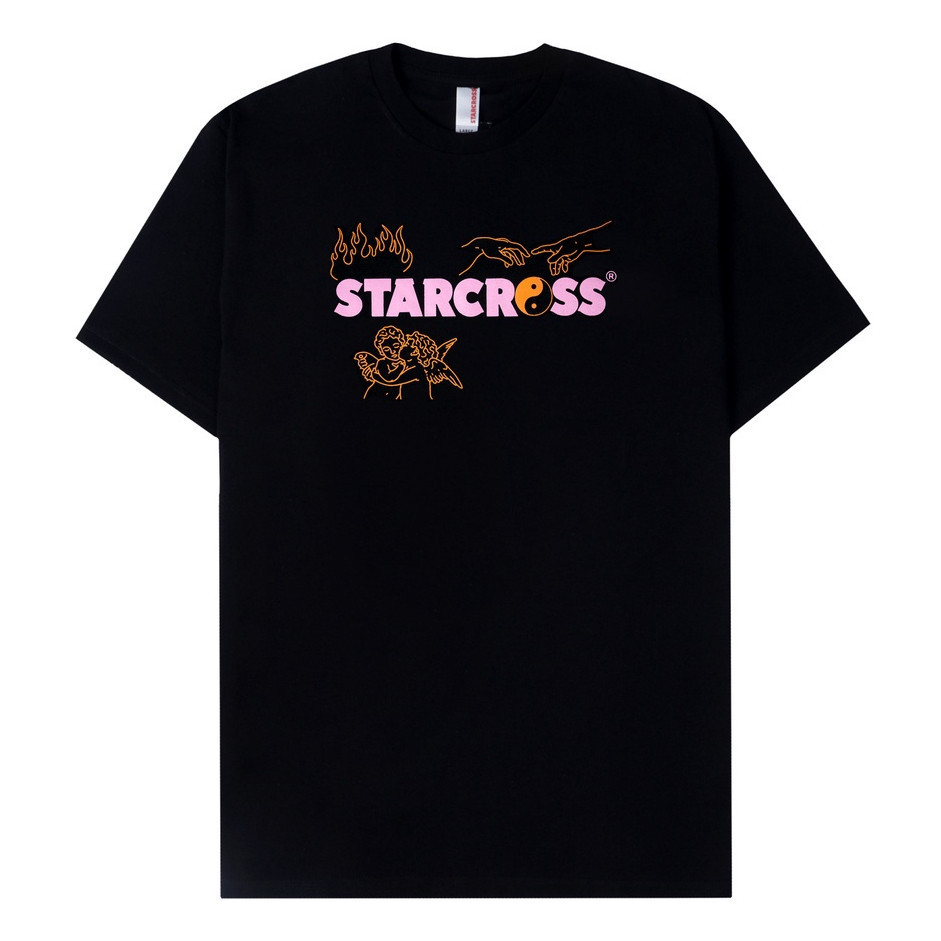 STARCROSS Kaos Pria - YINYANG - Black Original 100% Katun
